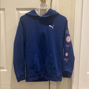 Boys Blue Puma Hoodie